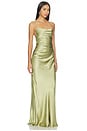 view 2 of 3 La Lune Lace Back Maxi Dress in Fern