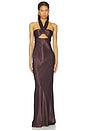 view 1 of 3 MAXIVESTIDO LA LUNE in Espresso