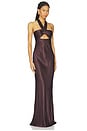 view 2 of 3 MAXIVESTIDO LA LUNE in Espresso