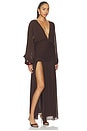 view 2 of 3 ROBE MAXI AMINA in Ristretto