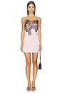 view 1 of 4 MINIVESTIDO DE ENCAJE LUCIA in Fairy Floss & Black