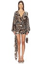view 1 of 4 MINIVESTIDO MAIA  in Serpentis Print