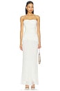view 1 of 3 Federick Strapless Ruffle Maxi Dress in Ivory