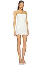 view 2 of 3 Federick Strapless Ruffle Mini Dress in Ivory