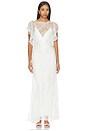 view 1 of 4 VESTIDO MAXI CON PANELES DE ENCAJE LABYRINTH  in Ivory