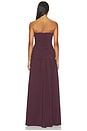 view 4 of 3 Campbell Stapless Ruched Maxi Dress in Wine Tasting