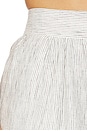 view 6 of 6 Alto High Waisted Short in White Pinstripe