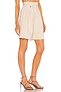view 2 of 4 Ivy High Waisted Tailored Short in Bone