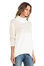view 2 of 4 Bewildered Spliced Turtleneck in Ivory/Nude in Ivory & Nude
