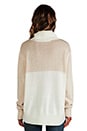 view 3 of 4 Bewildered Spliced Turtleneck in Ivory/Nude in Ivory & Nude