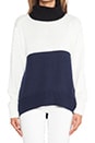 view 4 of 4 Bewildered Spliced Turtleneck in Navy & Multi