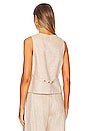 view 3 of 4 Amanda Oversized Tailored Vest in Sand