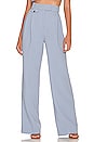 view 1 of 4 Irena High Waisted Tailored Pant in Chalk Blue