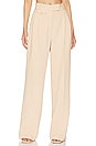 view 1 of 4 Irena High Waisted Tailored Pant in Peanut Butter