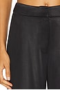 view 6 of 6 La Lune Mid Rise Straight Leg Pant in Black