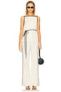 view 5 of 6 Billie Contrast Pant in Ecru
