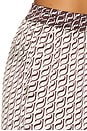 view 6 of 6 Monogram Silk Pant in Espresso Stamp