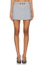 view 1 of 6 Asher Mini Skirt in Smoke Grey