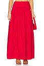 view 1 of 6 Campbell Gathered Maxi Skirt in Goji