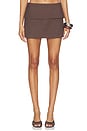 view 1 of 6 Asher Mini Skirt in Ristretto