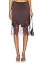 view 1 of 7 FALDA MIDI LUCIA  in Espresso