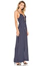 view 2 of 3 Isabelle Wide Leg Jumpsuit in Navy & White Stripe