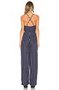 view 3 of 3 Isabelle Wide Leg Jumpsuit in Navy & White Stripe