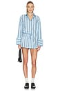 view 5 of 6 Saxon Oversized Shirt in Bather Stripe