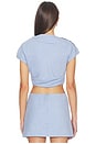 view 3 of 4 Asher Cap Sleeve Top in Chambray Blue