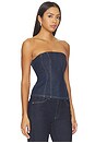 view 2 of 4 Rita Strapless Bustier in Deep Indigo