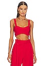 view 1 of 4 Irena Panelled Bralette in Roma Red