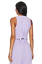 view 3 of 4 Irena Tailored Fitted Vest in Lavender
