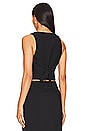 view 3 of 4 Irena Tailored Fitted Vest in Black
