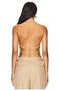 view 3 of 4 Asher Tailored Open Back Vest in Latte