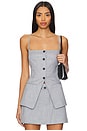 view 1 of 4 Asher Tailored Top in Smoke Grey