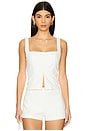 view 1 of 4 Maiori Square Neck Top in Ivory