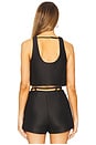 view 3 of 4 Otis Cropped Tank in Black