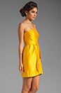 view 3 of 5 Silk Gazar Orly Dress in Yellow Topaz