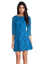 view 1 of 6 Celestial Lace Miranda Dress in Celestial Blue/Midnight in Celestial Blue & Midnight