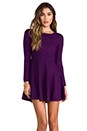 view 1 of 6 3/4 Sleeve Margot Sweater Dress in Amethyst