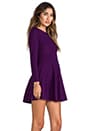 view 3 of 6 3/4 Sleeve Margot Sweater Dress in Amethyst