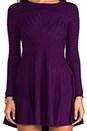 view 5 of 6 3/4 Sleeve Margot Sweater Dress in Amethyst