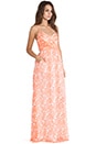 view 2 of 4 Coral Reef Chiffon Maxi Dress in Coral Multi