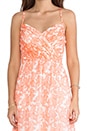 view 4 of 4 Coral Reef Chiffon Maxi Dress in Coral Multi