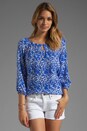 view 1 of 4 Bailey Blouse in Bluebell/Ivory in Bluebell & Ivory
