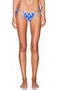 view 1 of 4 Baja Ikat String Bikini Bottom in Iris Blue Multi
