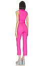 view 3 of 3 Jacksonville Cropped Jumpsuit in Hot Pink Denim