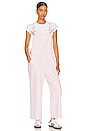 view 1 of 3 Marfa Overalls in Soft Pink Denim