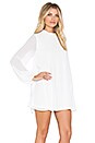 view 2 of 4 Junebug Bell Dress in Off White Chiffon
