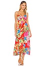 view 1 of 3 Magnolia Midi Dress in Tropical Tango
